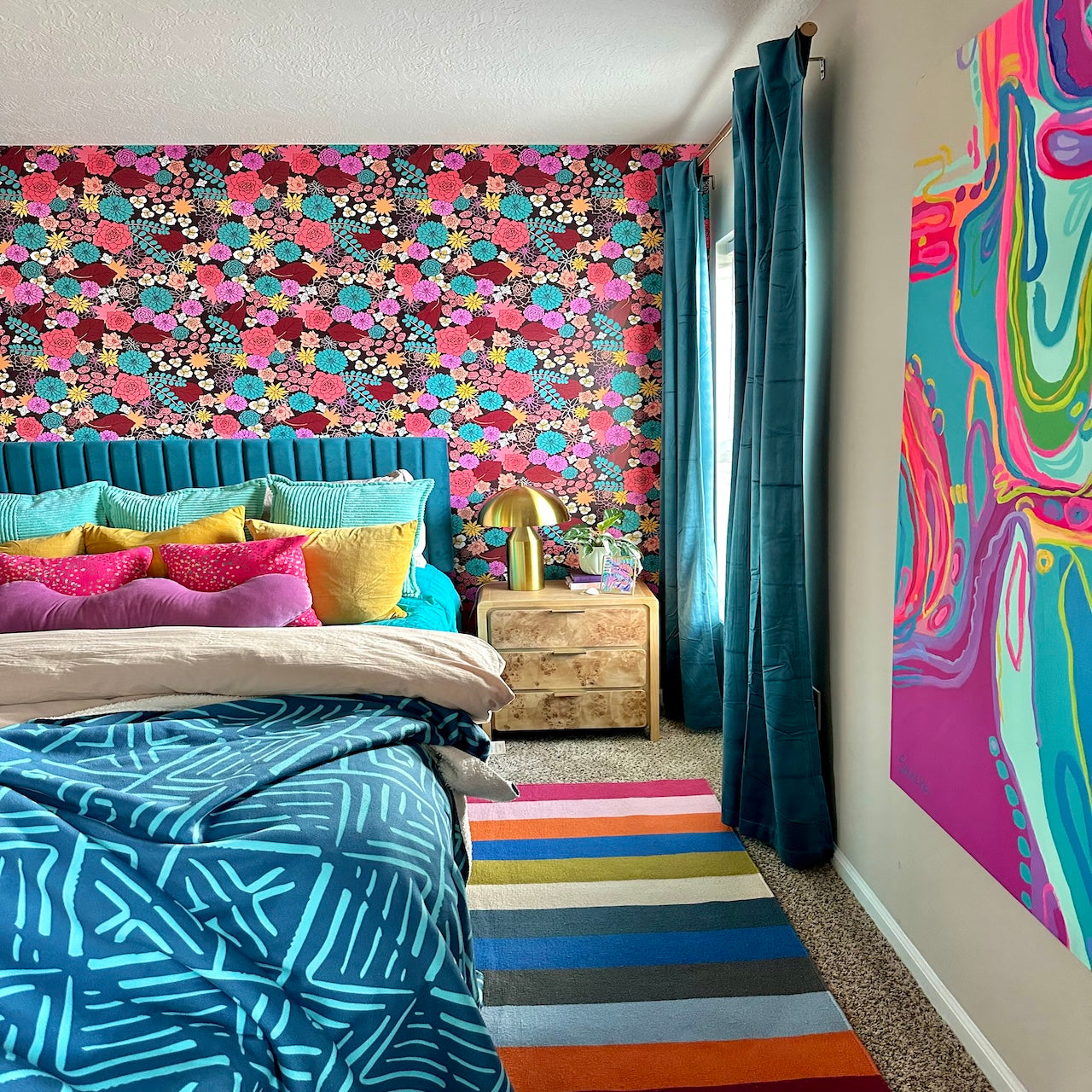 Colorful Bedroom by Sareka Unique in Ypsilanti Michigan