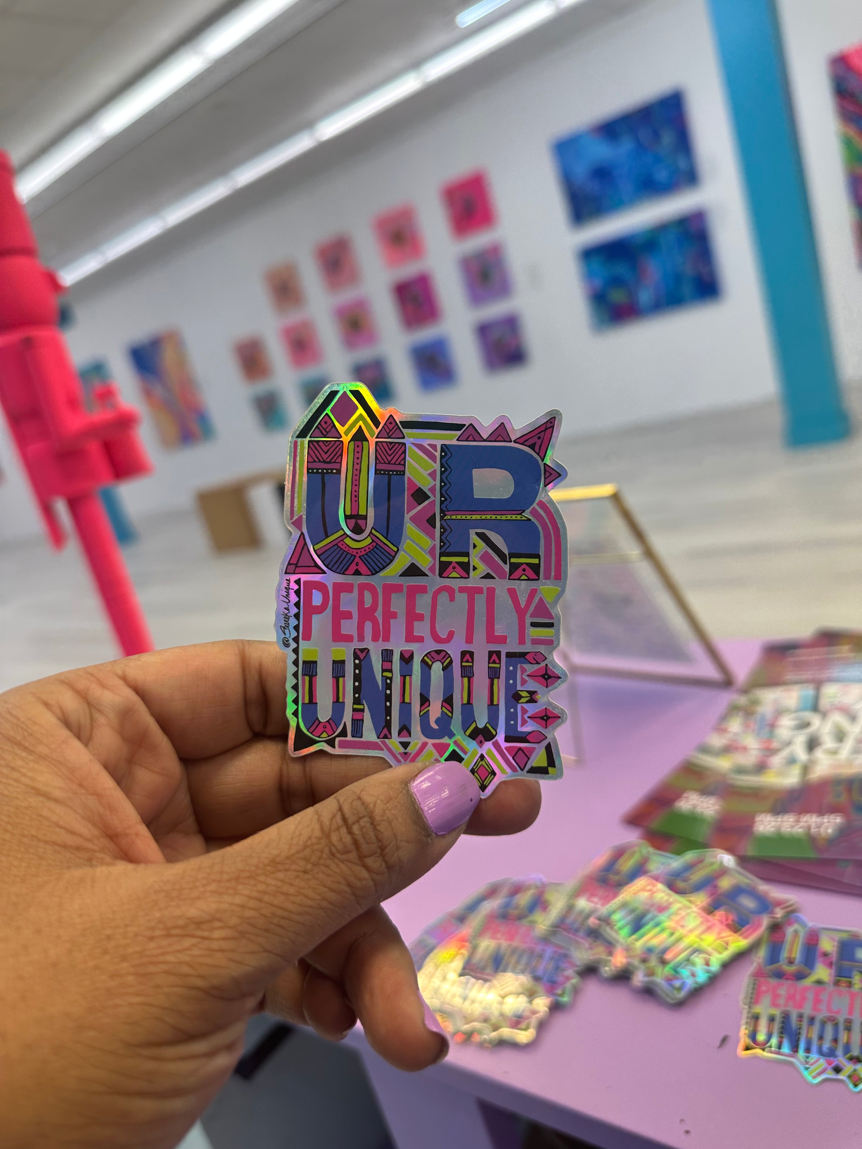 Perfectly Unique Holographic Sticker