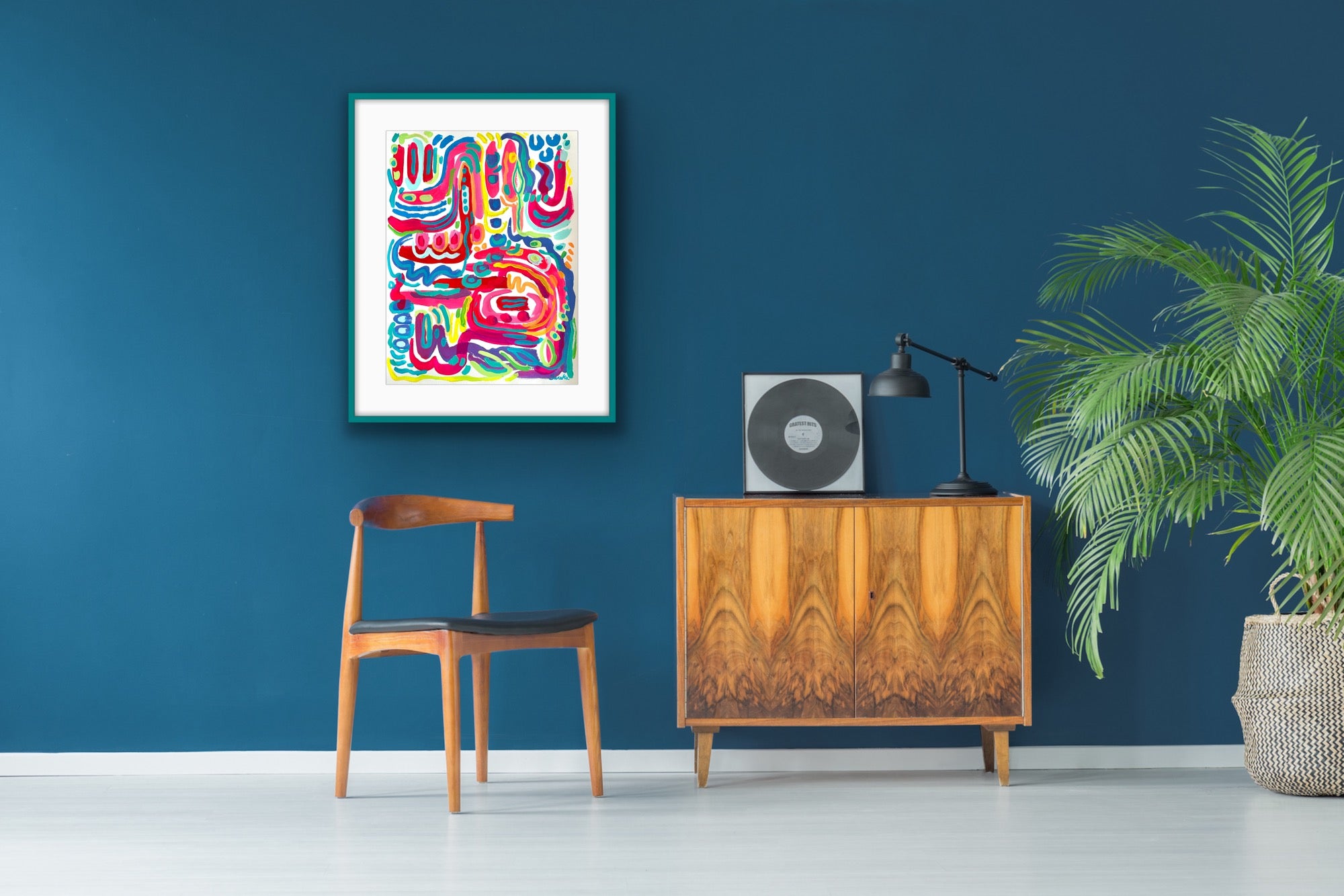 "Around The Way" 18x24" Original Painting on Paper