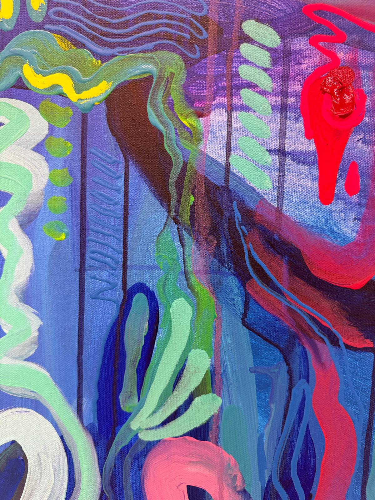 “Feeling Blue" 30 x 48” Original Painting on Canvas