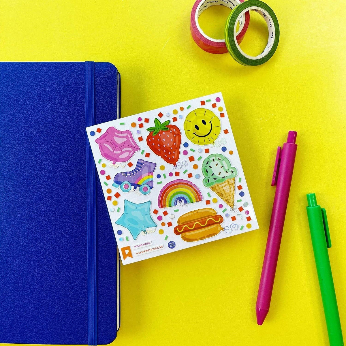 Mylar Magic Sticker Sheet
