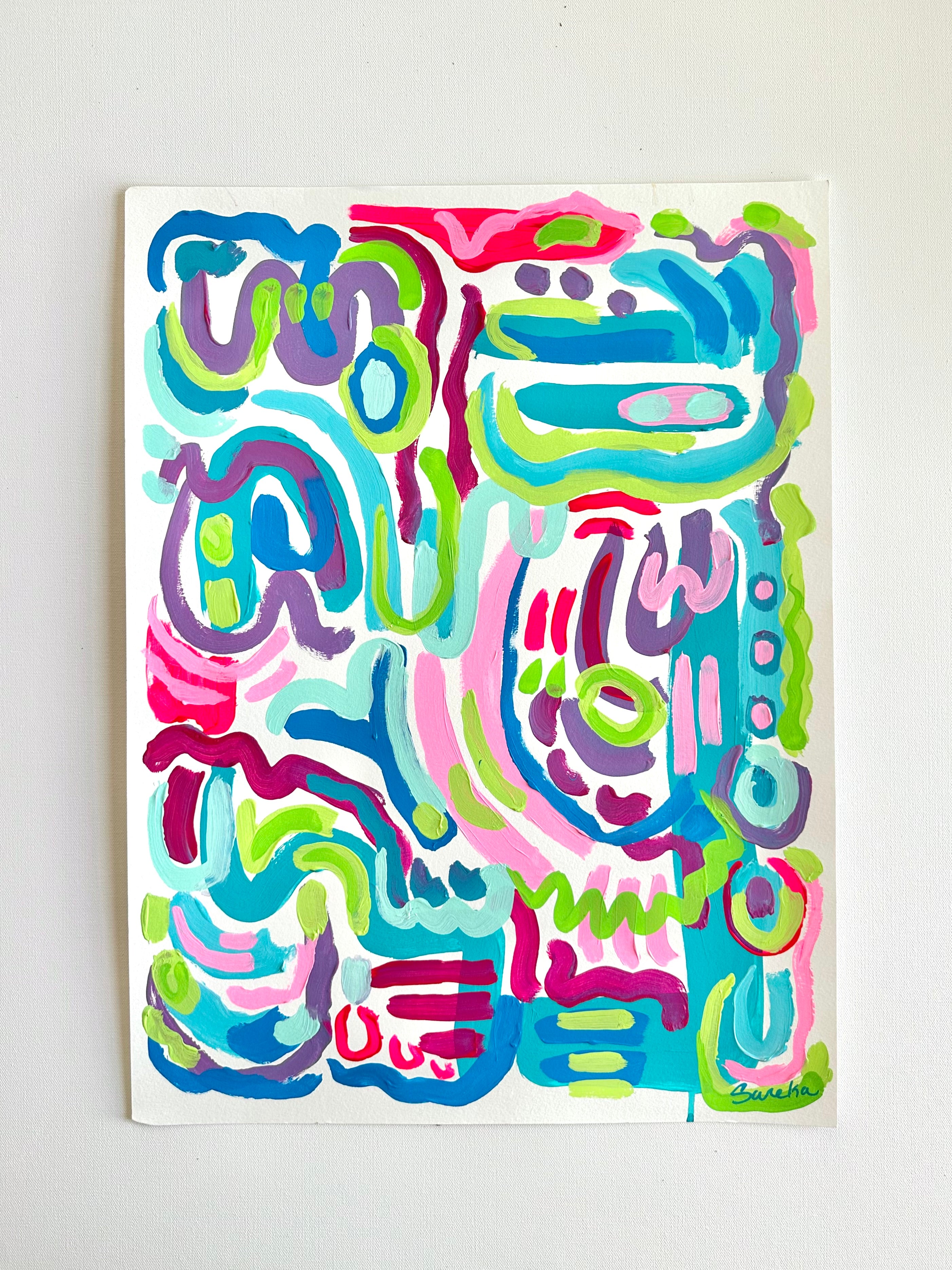 "Lucky Charms" 18x24" Original Painting on Paper