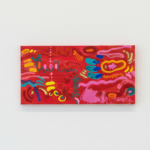 “Firecracker” 12 x 24” Original Painting on Canvas