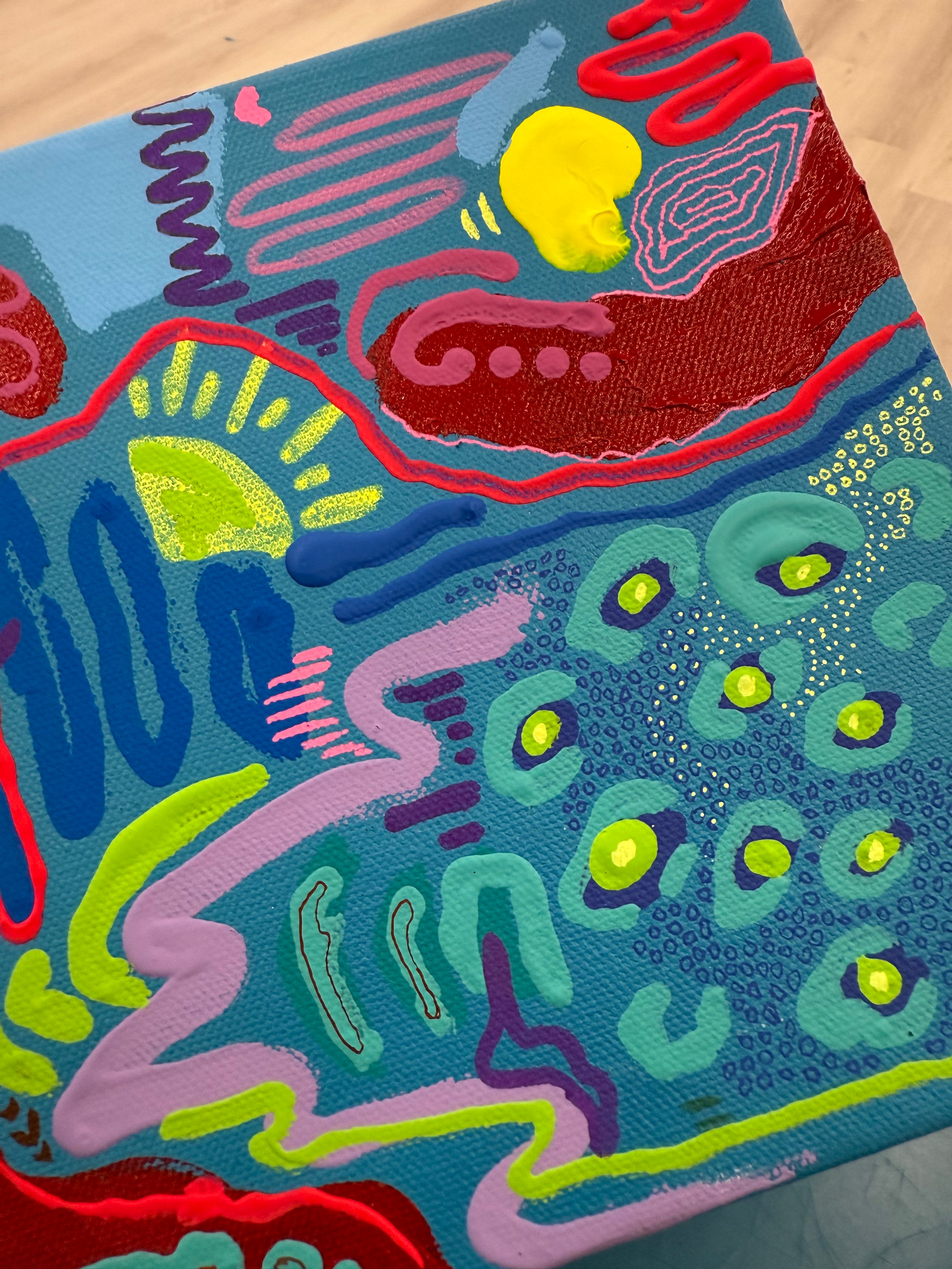 “Be Cool” 8 x 8” Original Painting on Canvas