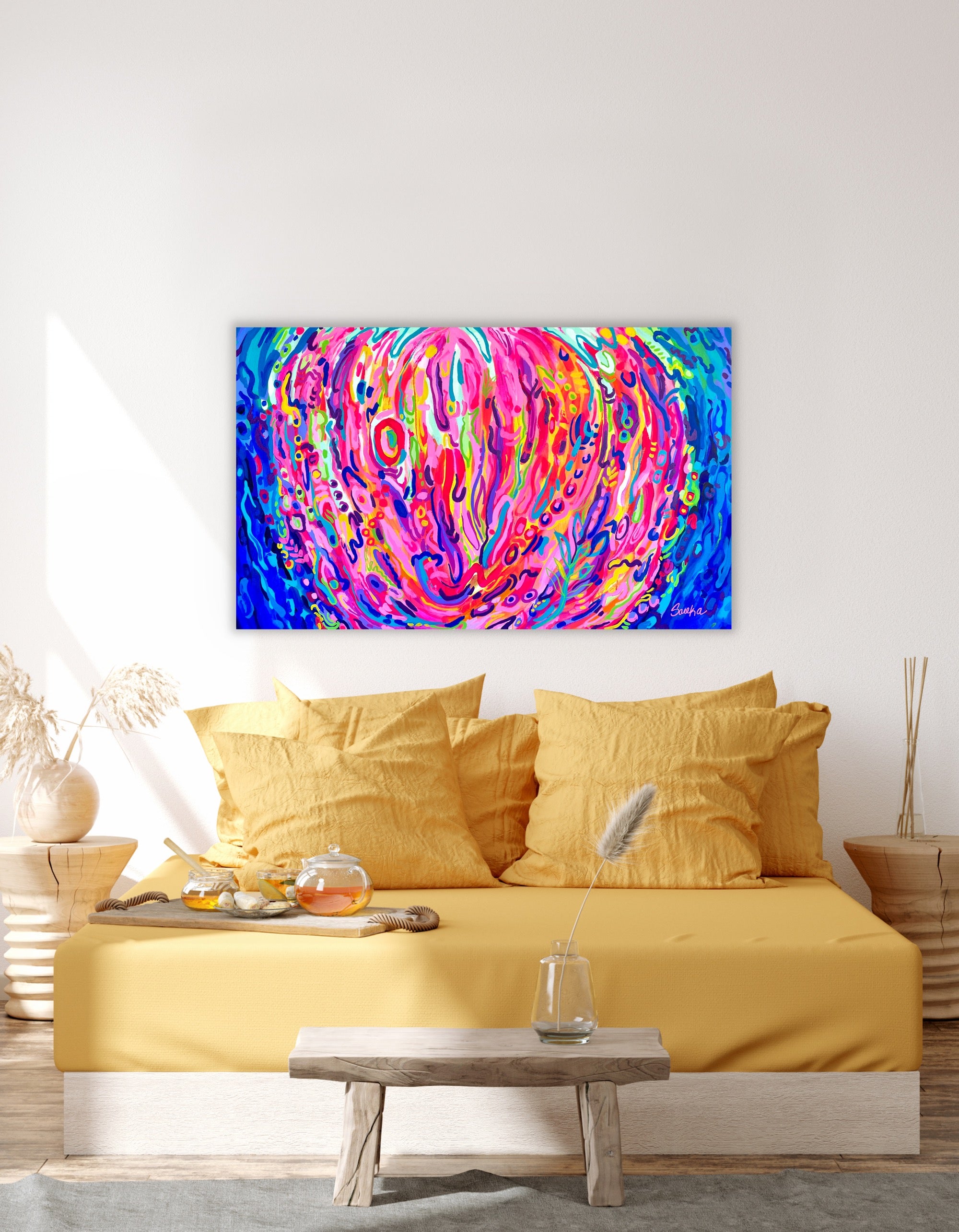 “Suga Suga" 38x62" Original Painting on Canvas