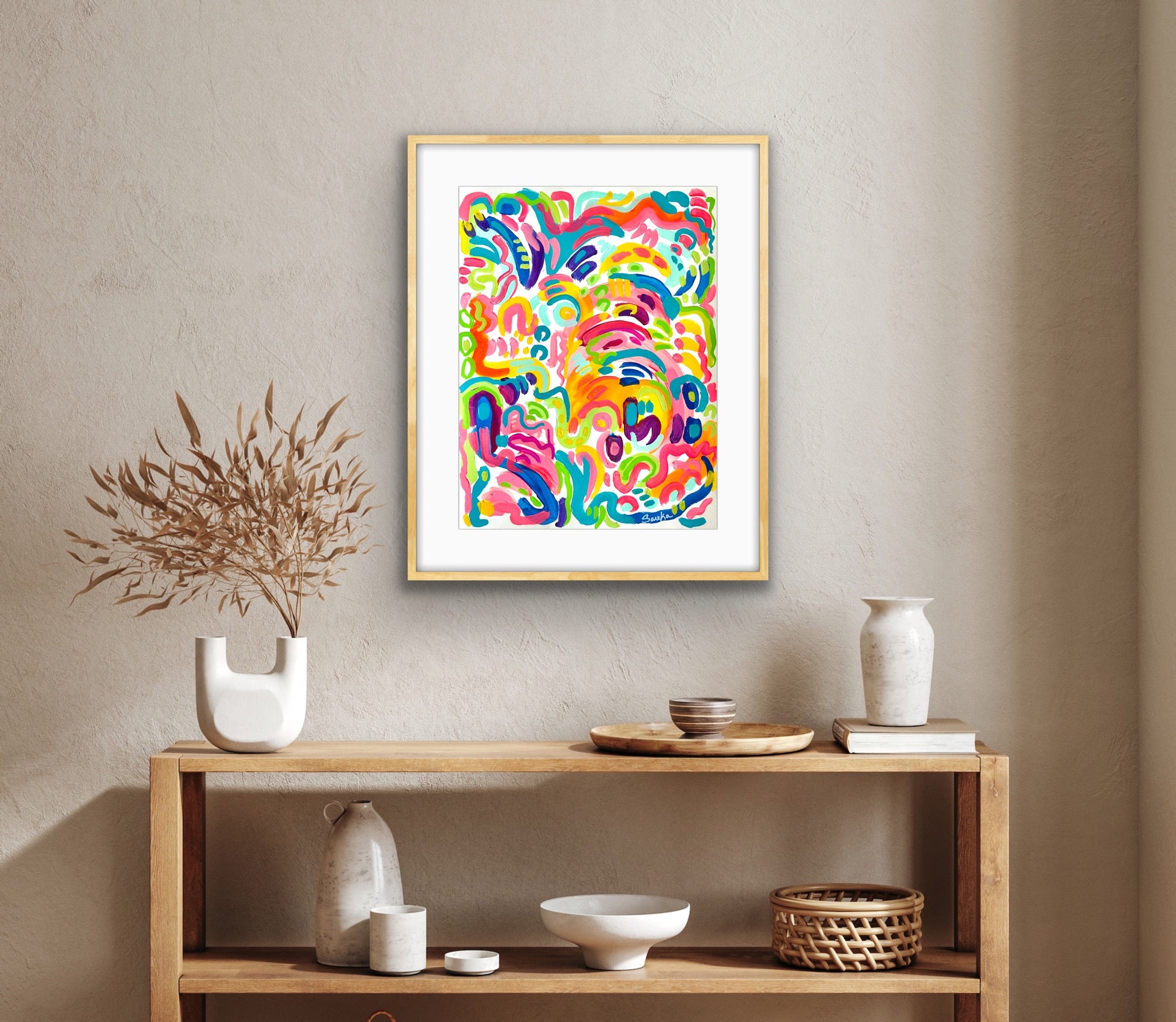 “Chasing Butterflies" 18x24" Original Painting on Paper