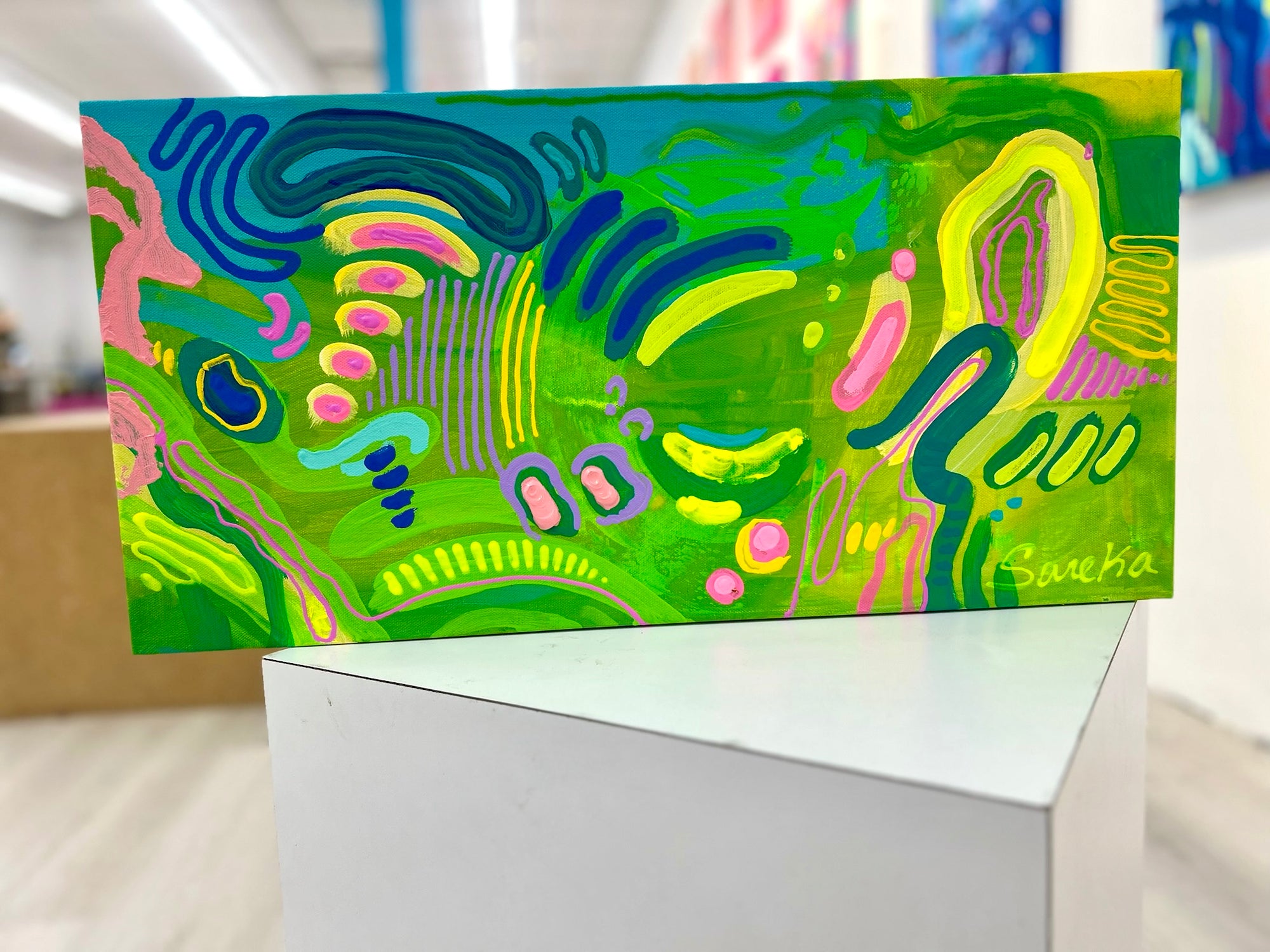 “Granny Smith” 12 x 24” Original Painting on Canvas