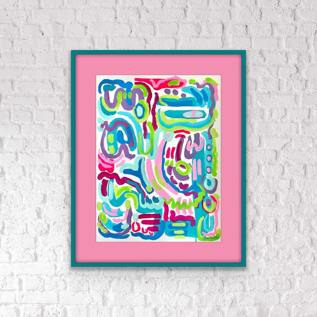 "Lucky Charms" 18x24" Original Painting on Paper