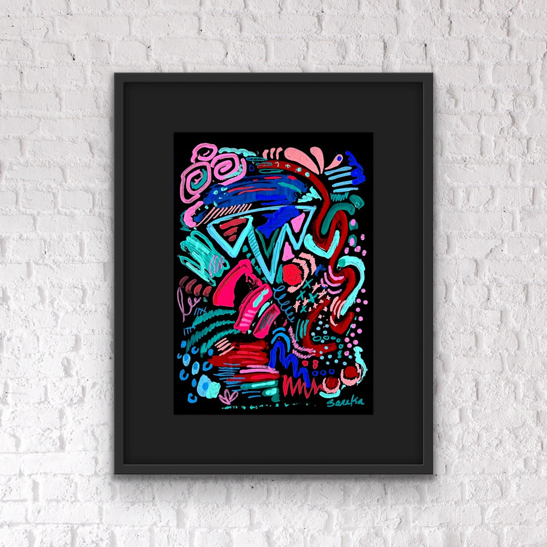 Light in the Dark 2 - Original Painting on Paper