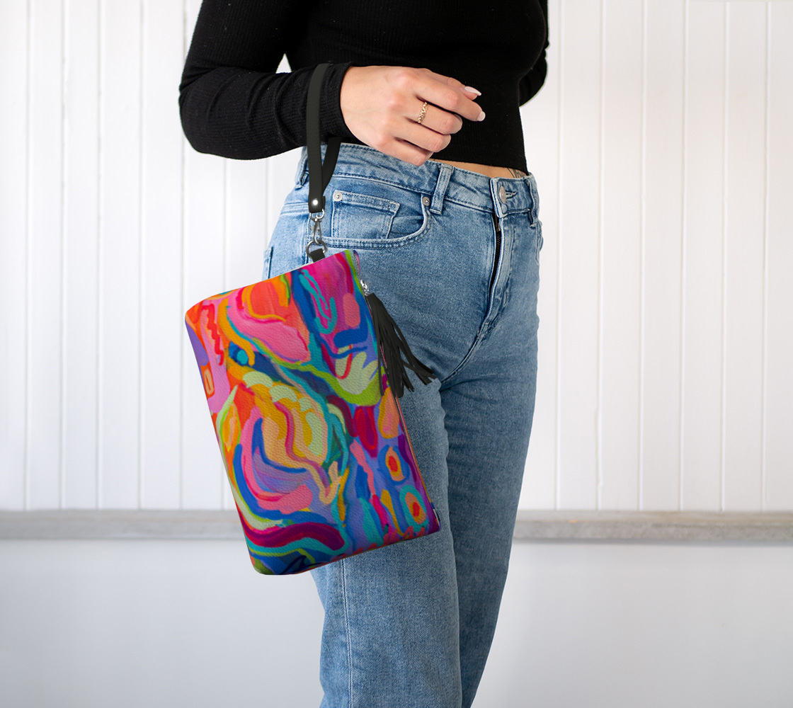 Serendipity Vegan Leather Wristlet