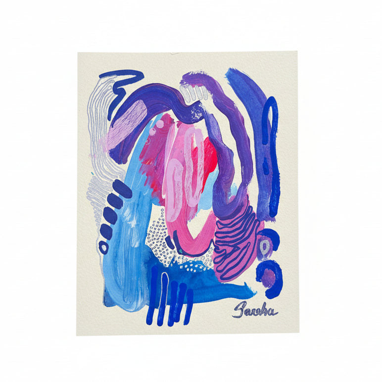 Abstract painting on paper by Sareka Unique in YPSILANTI, MI