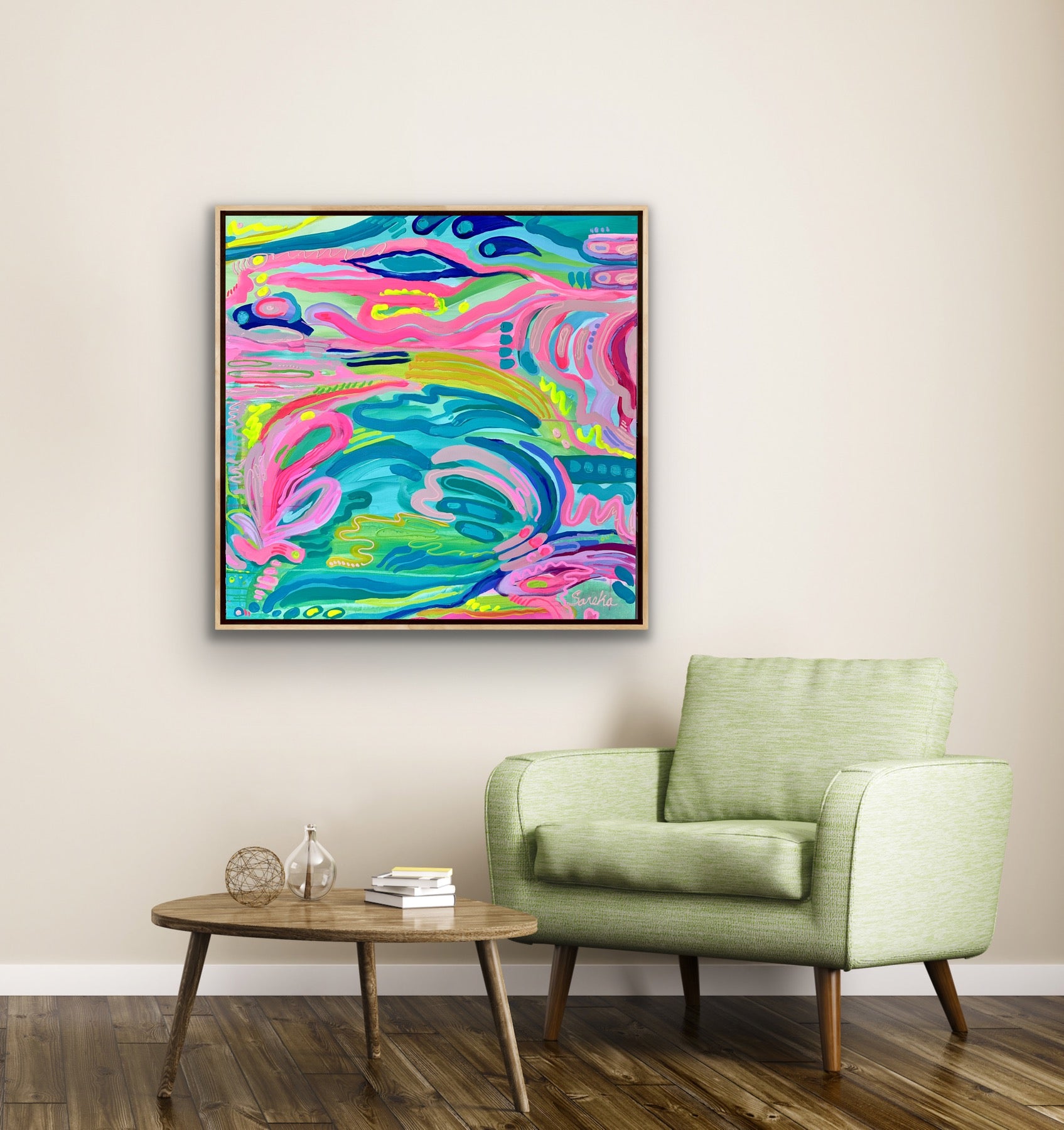 “Spring" - 36 x 36" Original Painting on Canvas