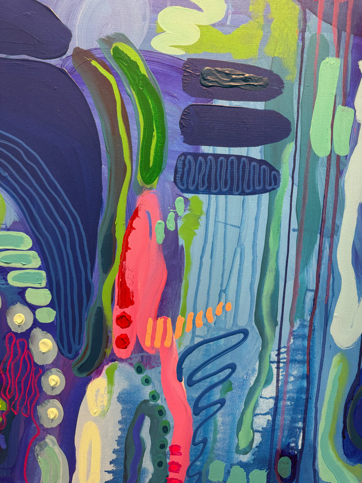 “Feeling Blue" 30 x 48” Original Painting on Canvas
