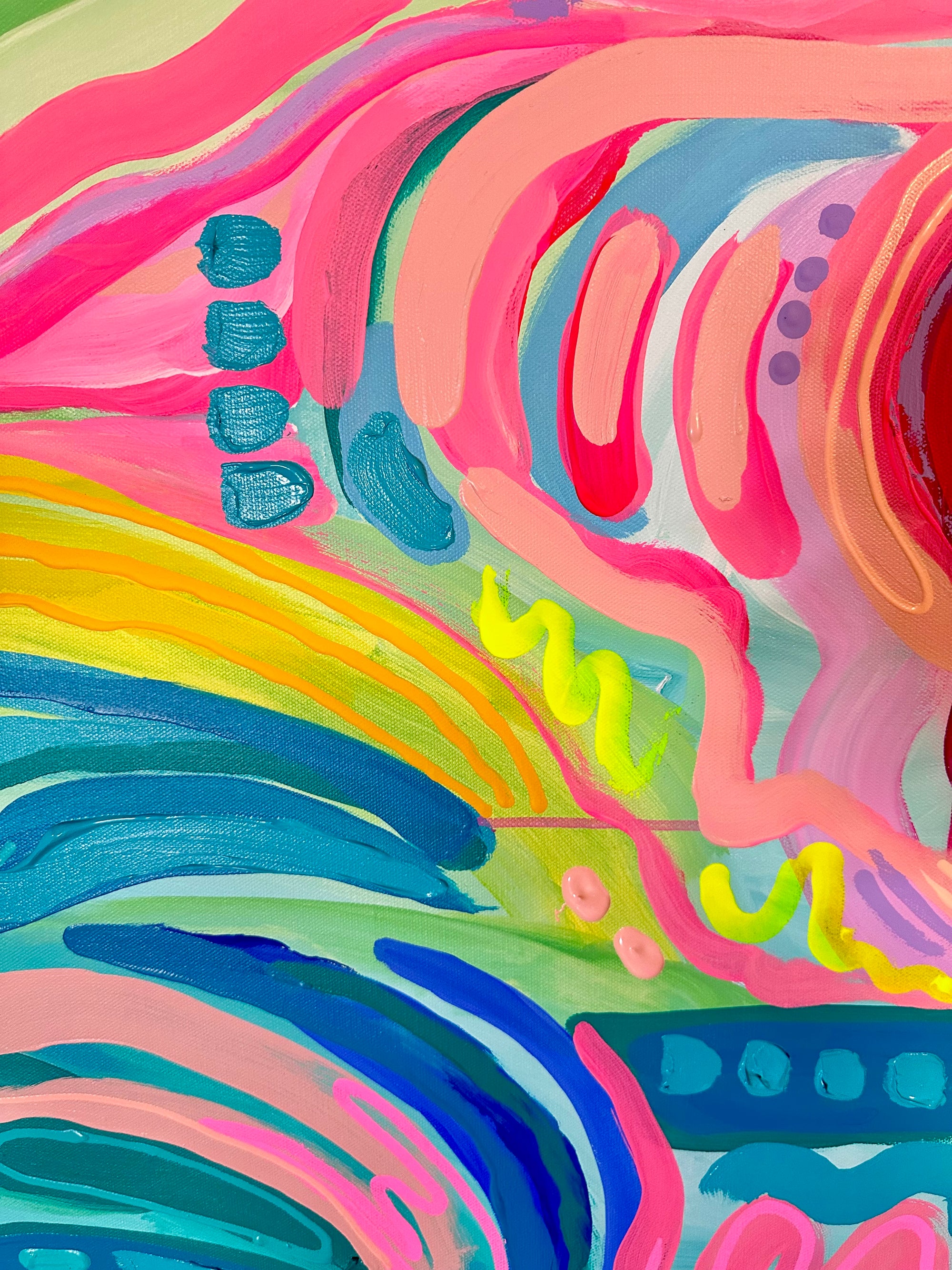 “Spring" - 36 x 36" Original Painting on Canvas