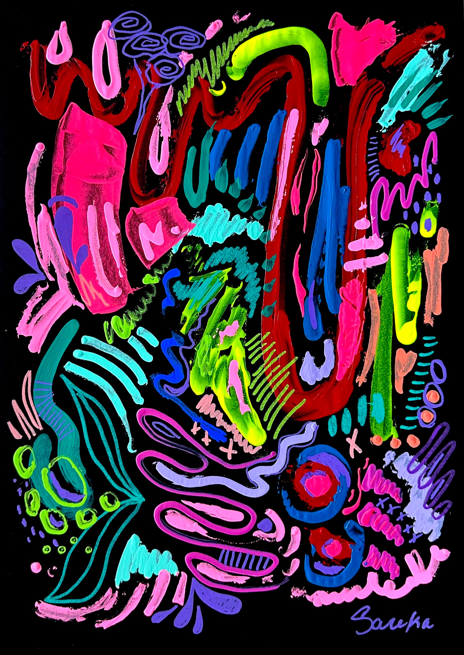 Light in the Dark 5 - Original Painting on Paper