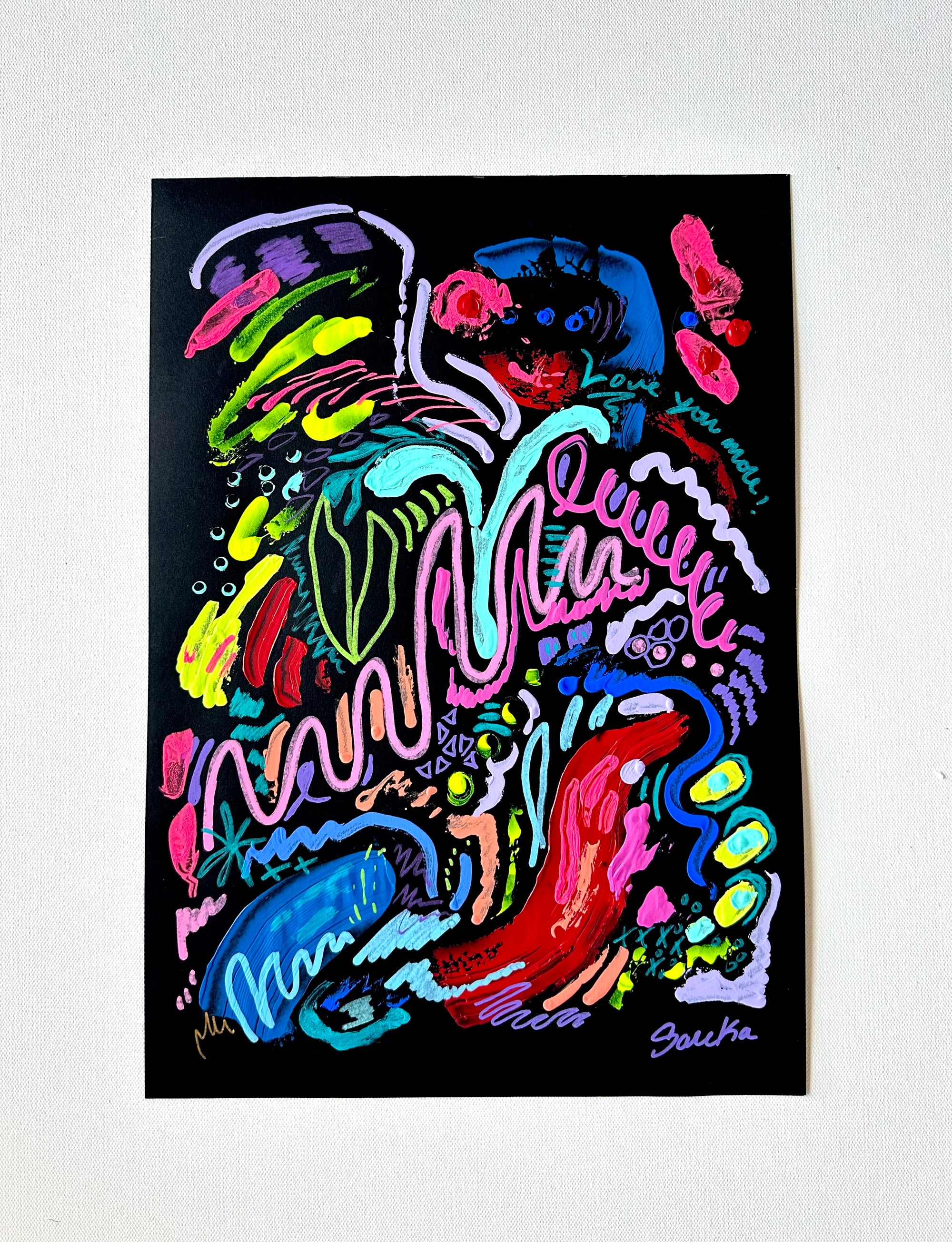 Light in the Dark 1 - Original Painting on Paper