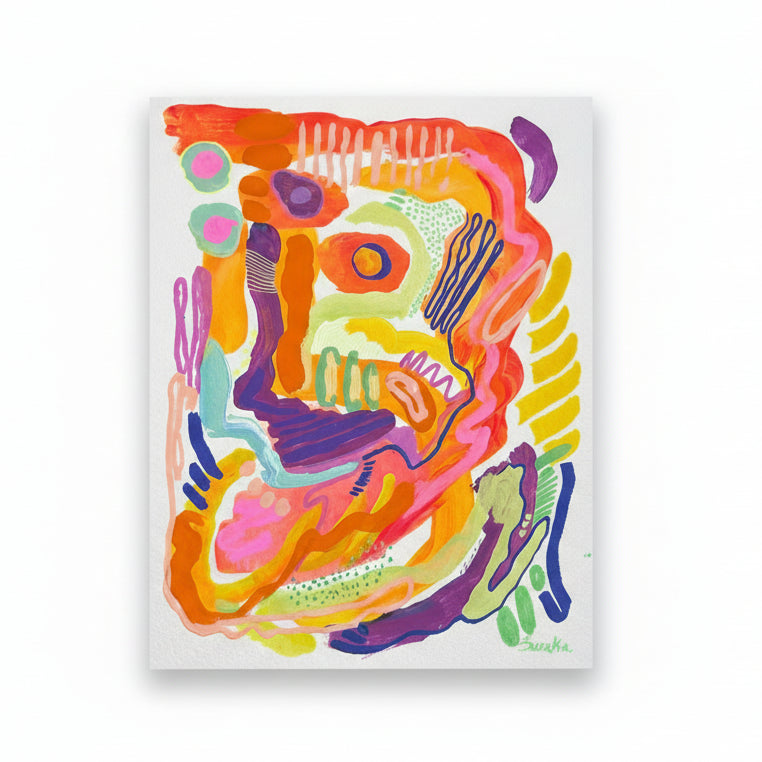 A Little Joy Collection No. 3 Abstract painting by Sareka Unique