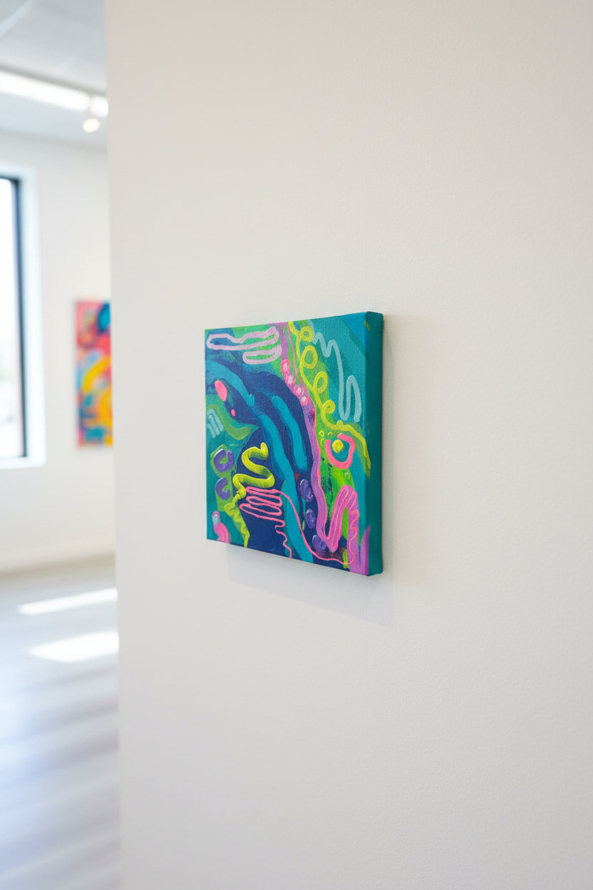 “To Deep” 12 x 12” Original Painting on Canvas