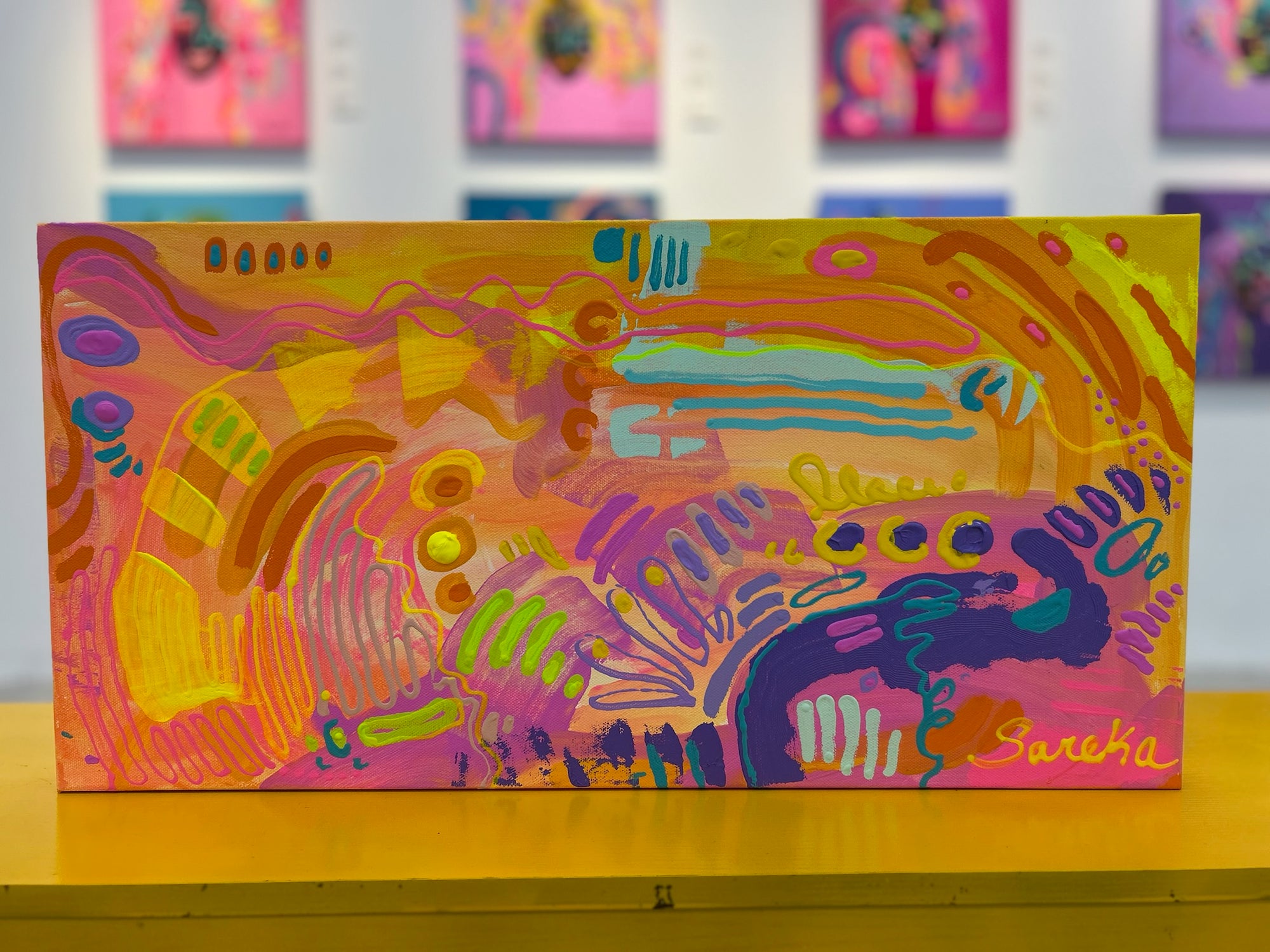 “Sprinkle Sprinkle” 12 x 24” Original Painting on Canvas
