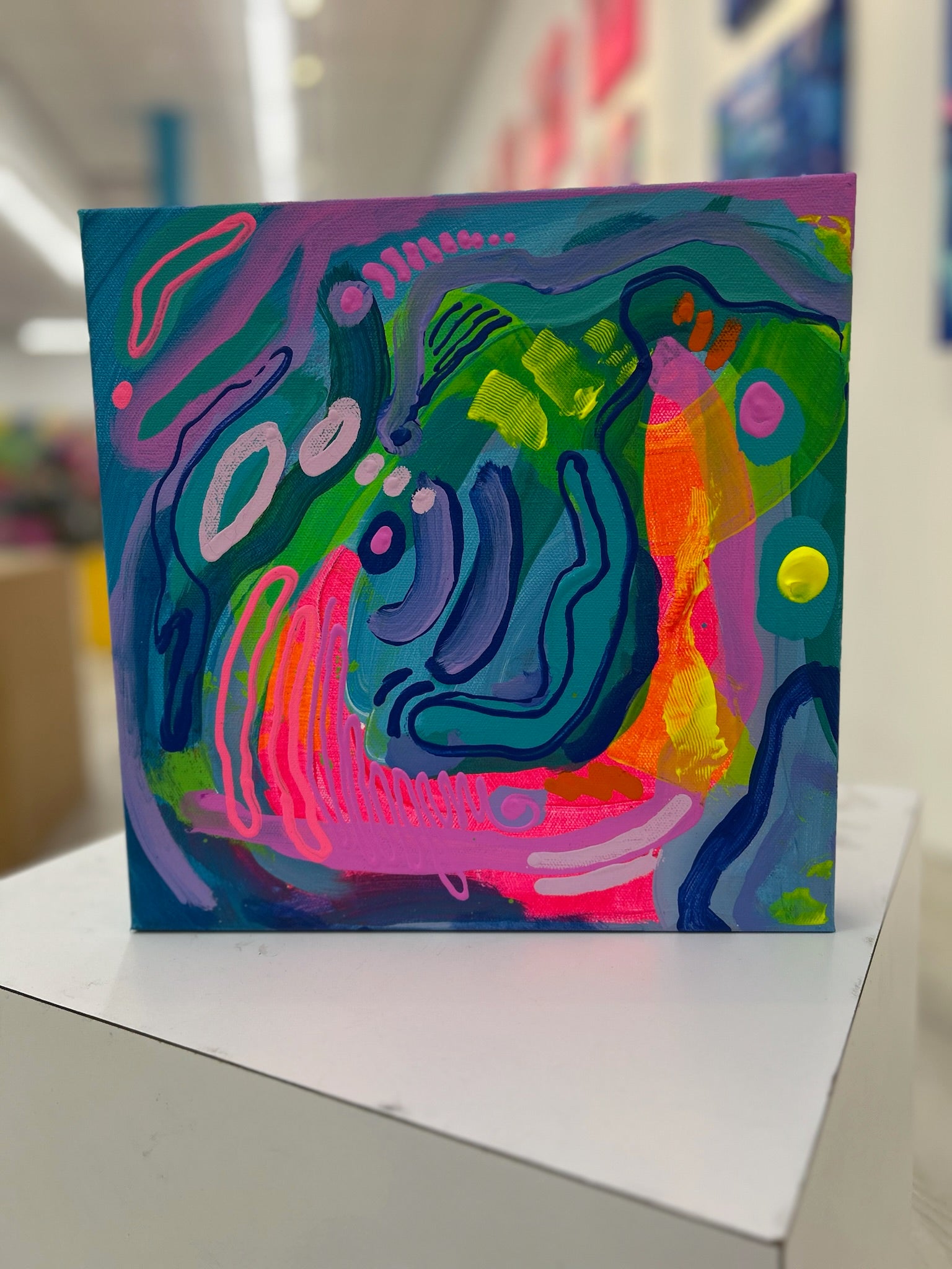 “Inner Glow” 12 x 12” Original Painting on Canvas (Copy)