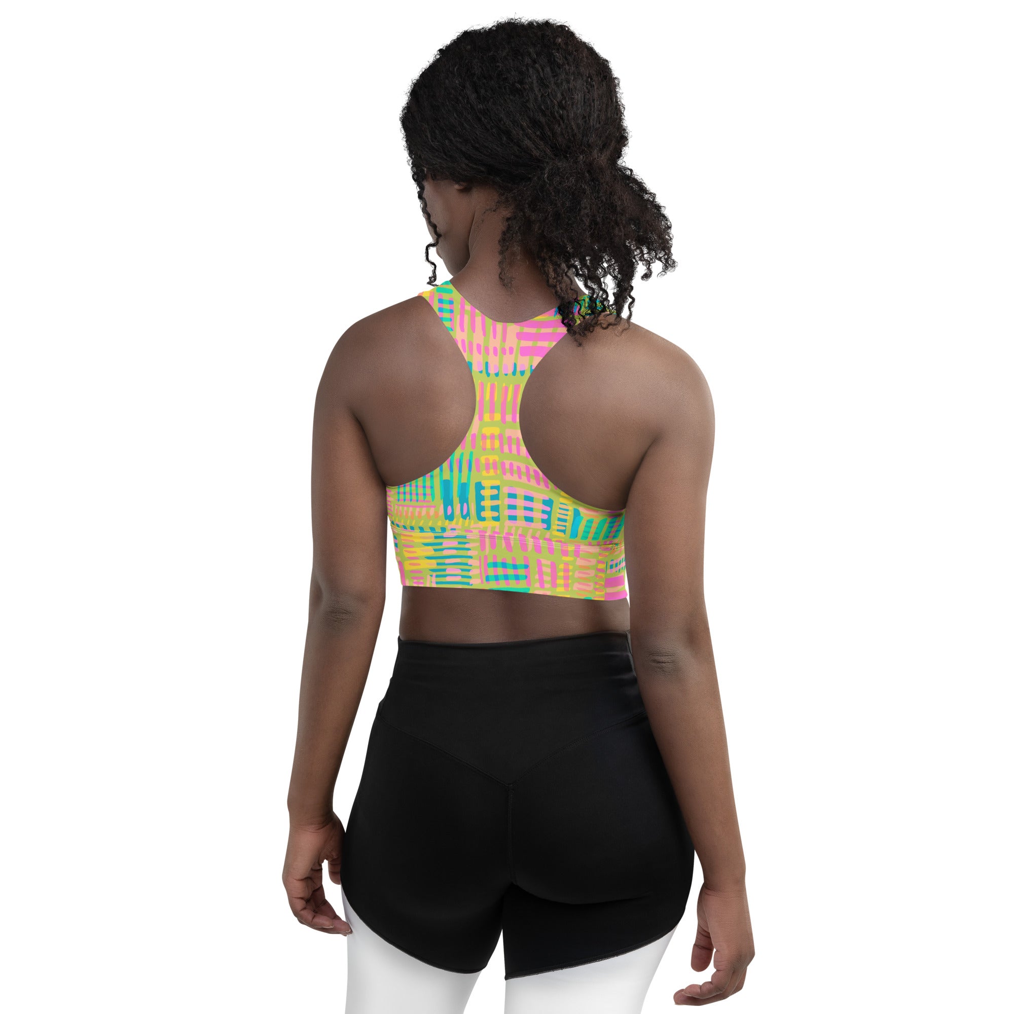 Positive Vibes Longline Sports Bra