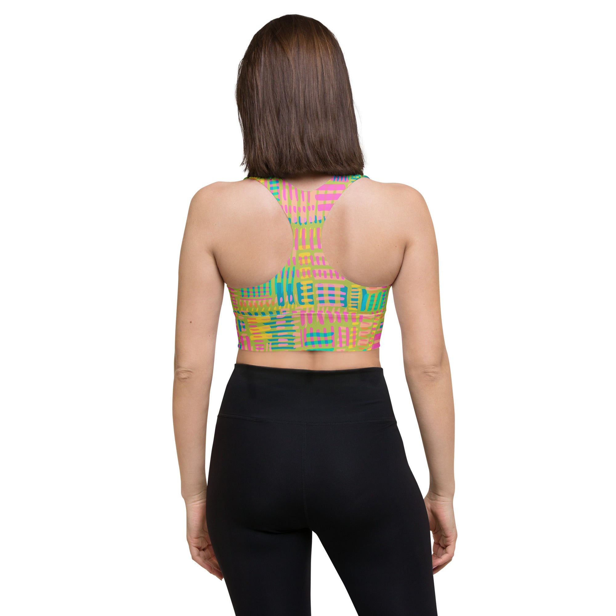Positive Vibes Longline Sports Bra