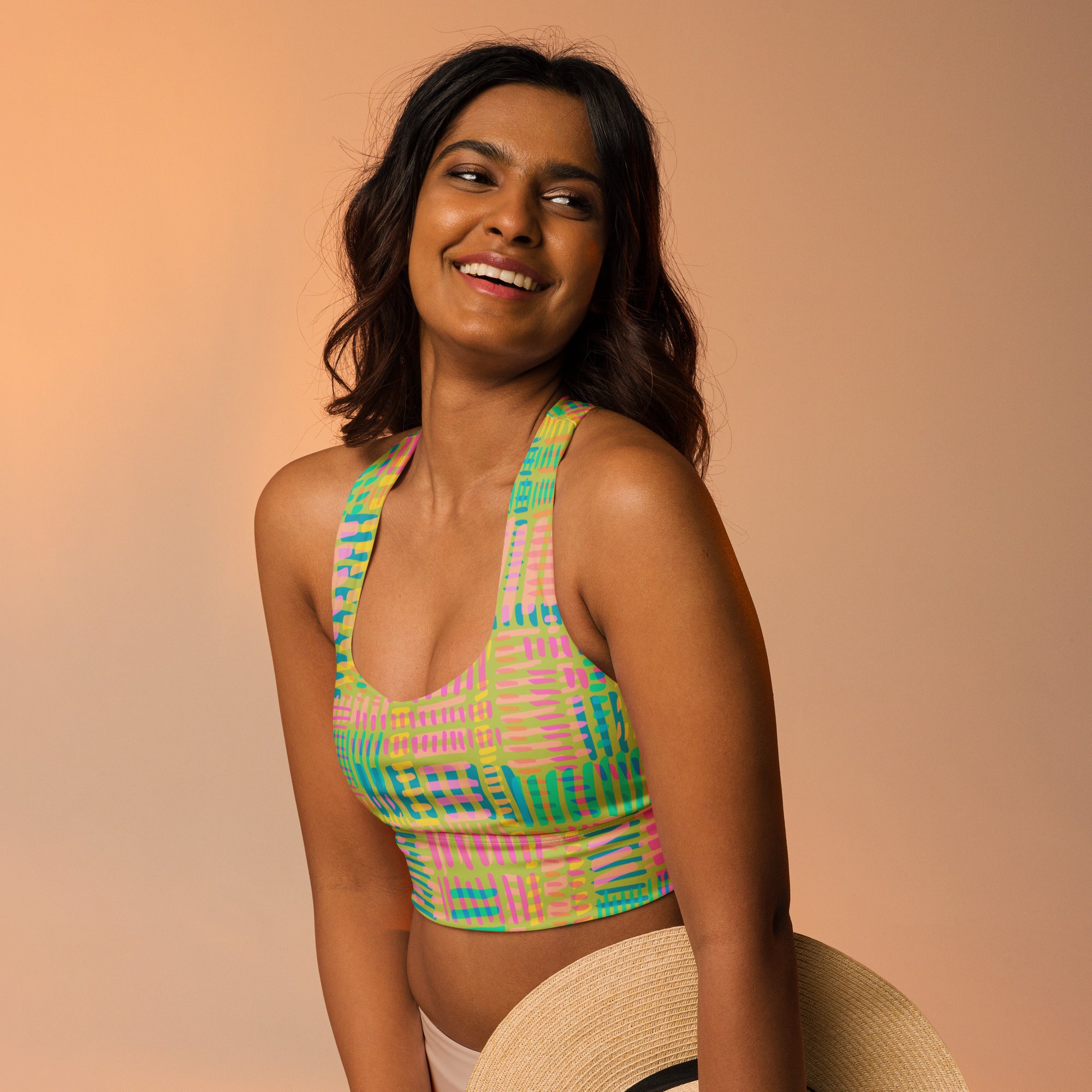 Positive Vibes Longline Sports Bra