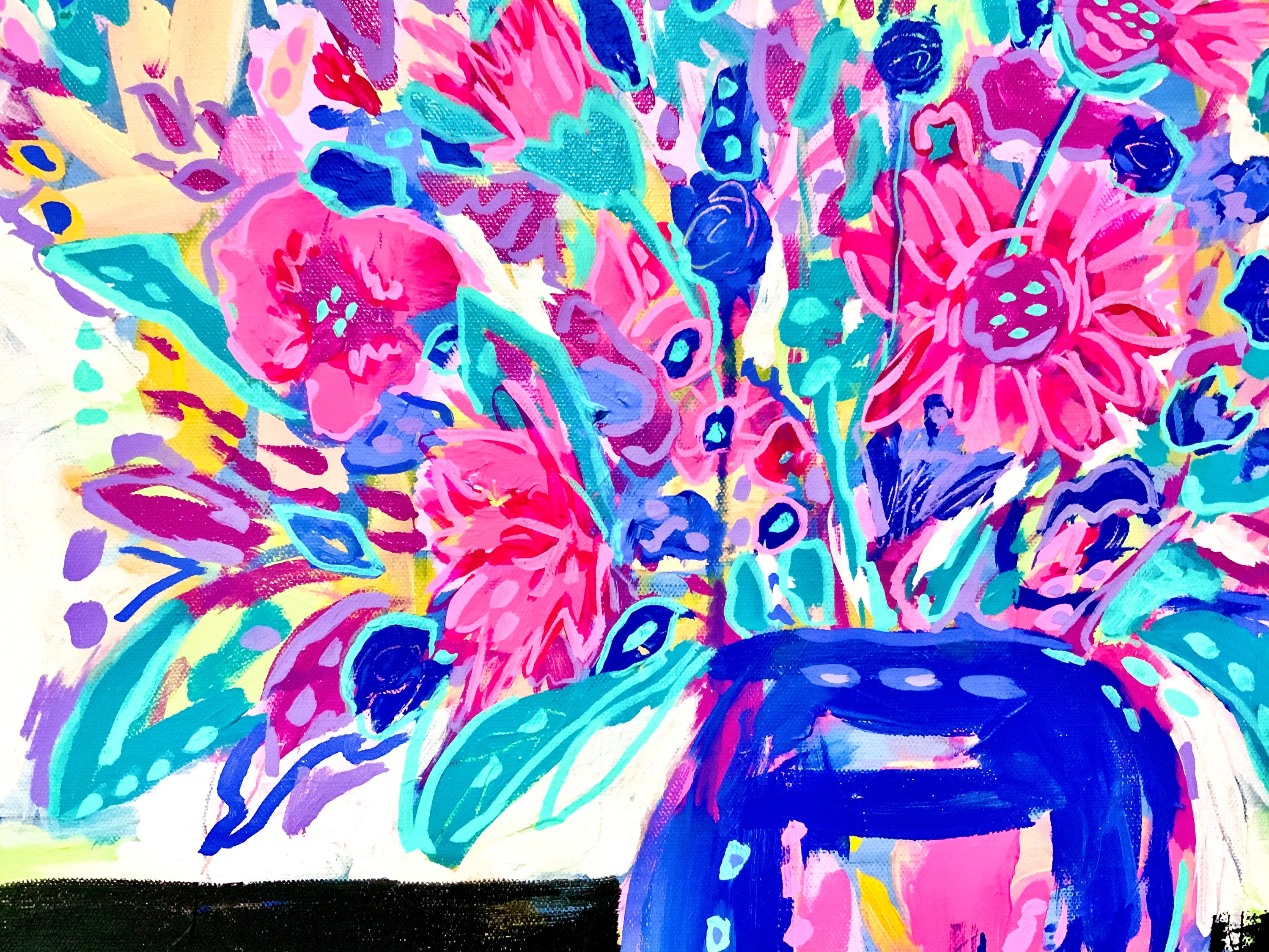 “Bliss" - 20 x 16” Original Painting on Canvas