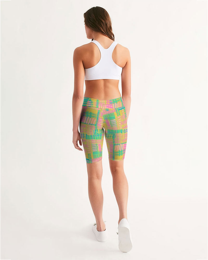Positive Vibes Women's Mid-Rise Bike Shorts