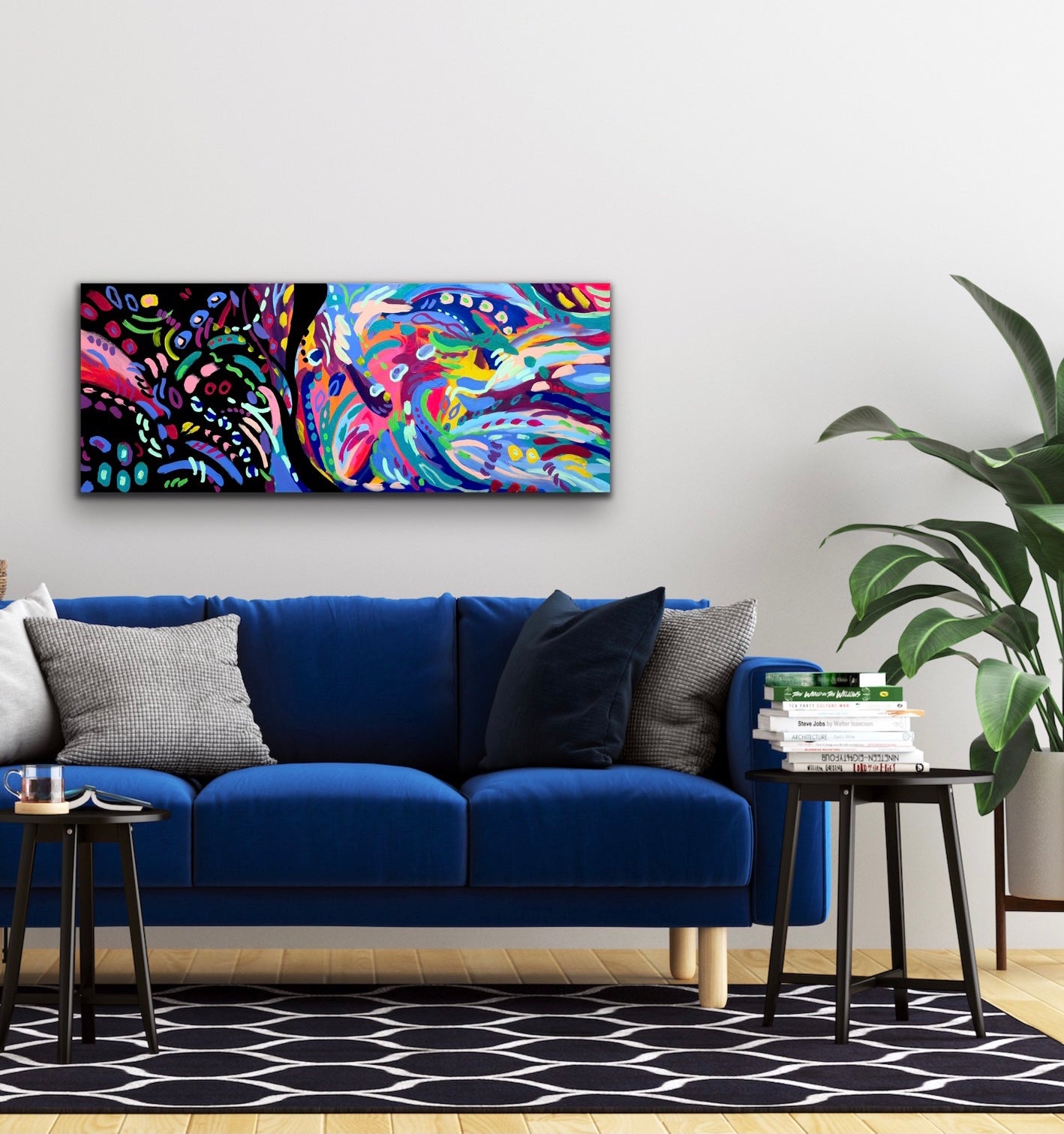 “Night & Day” - 16 x 40” Original Painting on Canvas