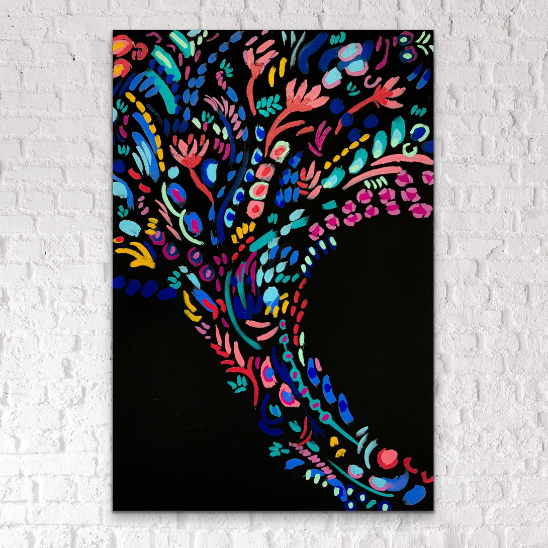 "Midnight Magic" - 24x36” Original Painting on Canvas