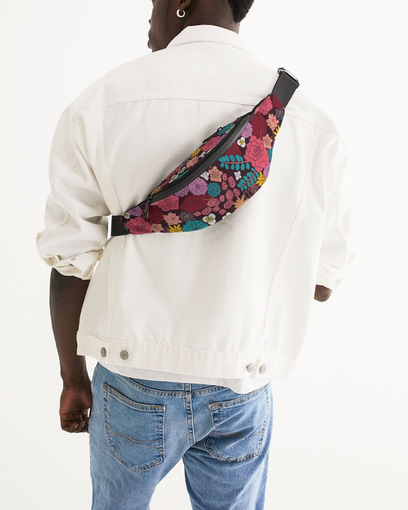 Succulent Garden Crossbody Sling Bag