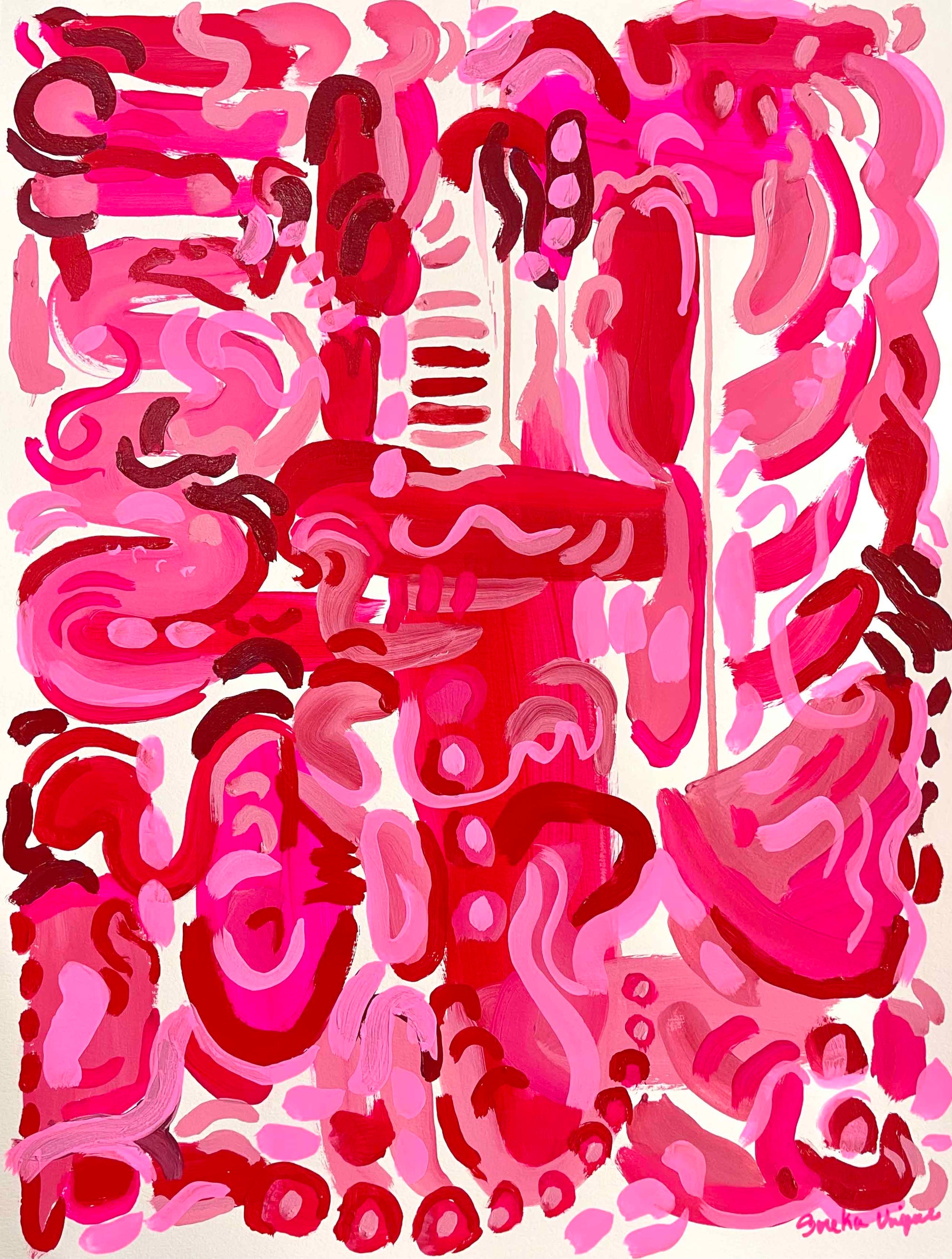 "All My Heart" 18x24" Original Painting on Paper