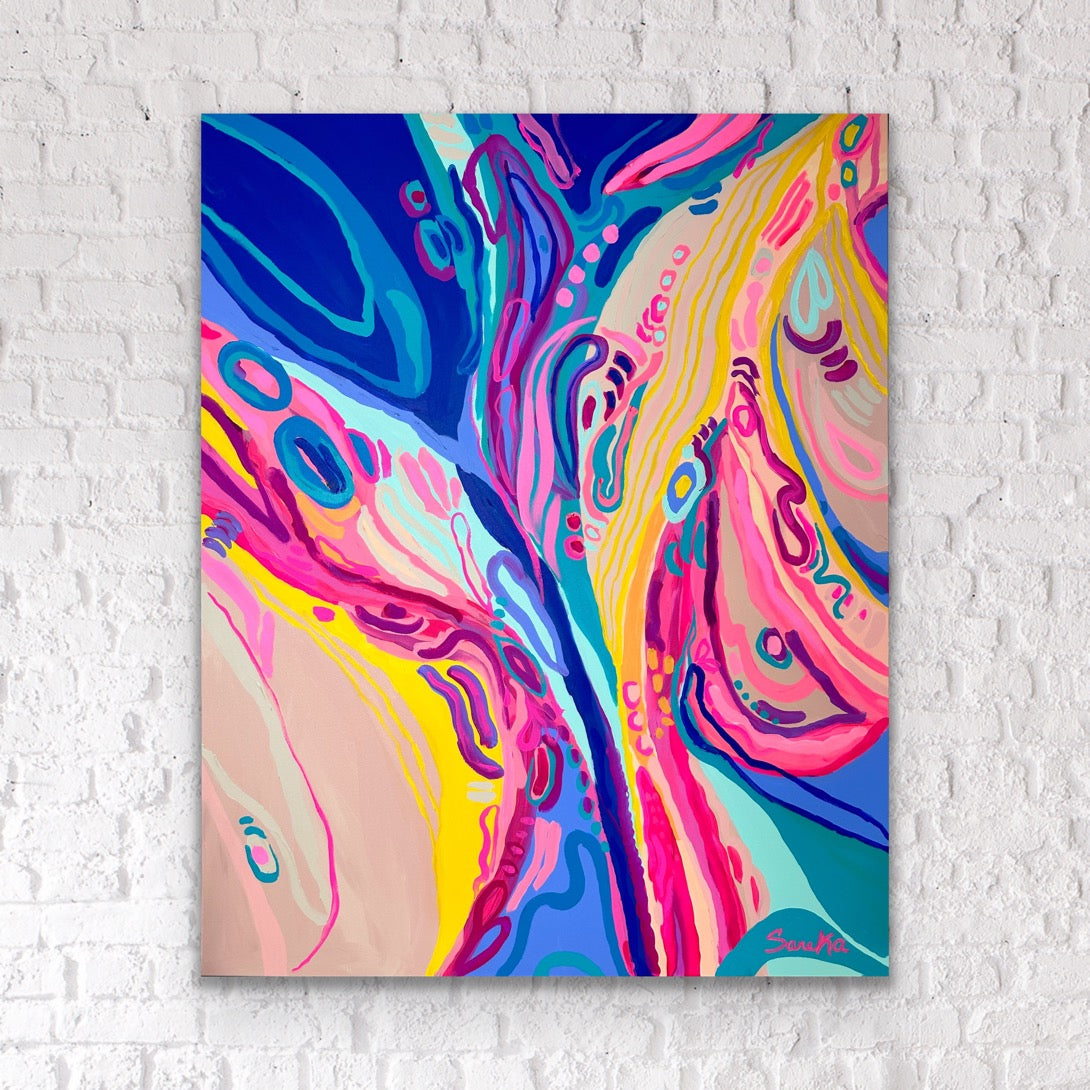 "Island Hopping" - 48 x 60" Original Painting on Canvas