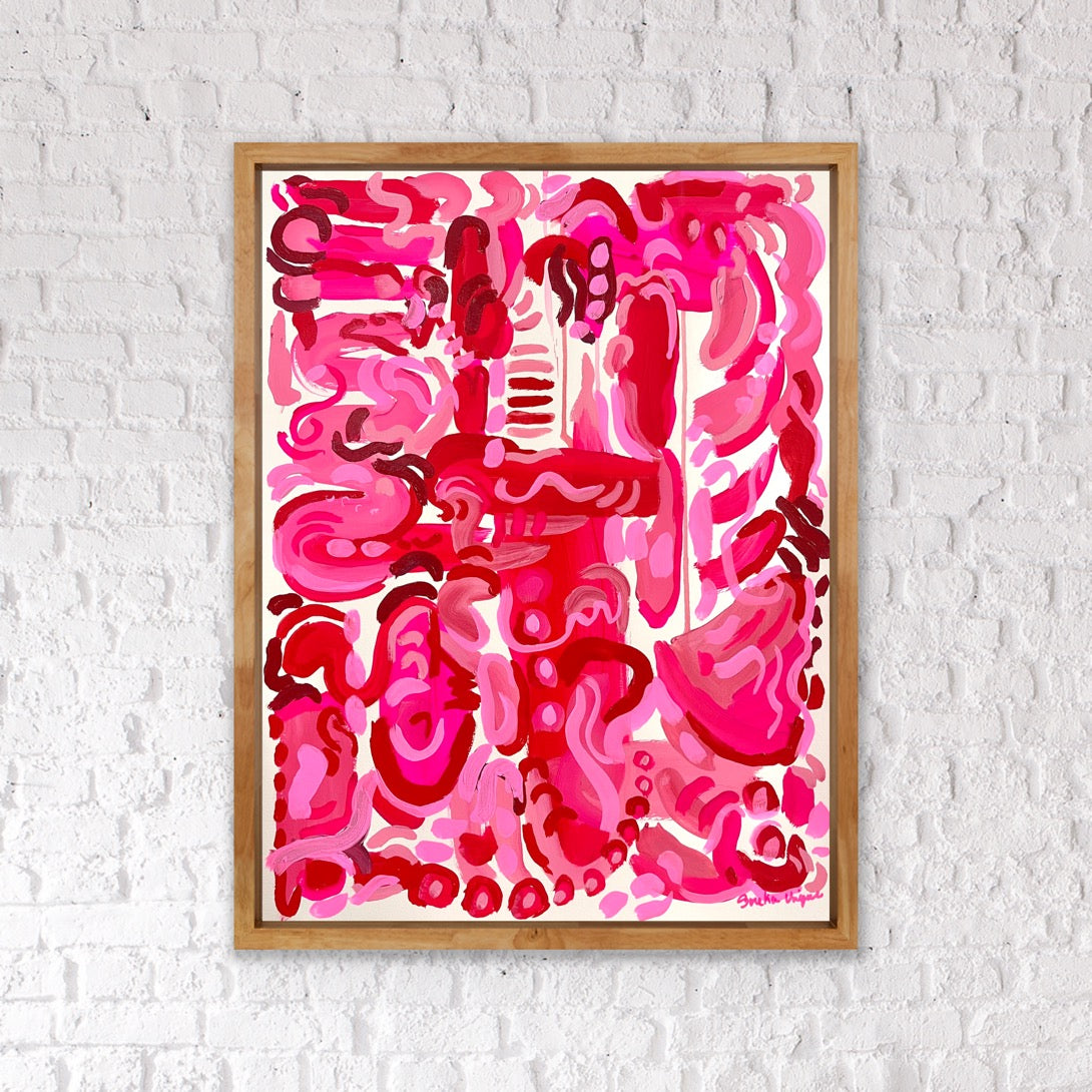 "All My Heart" 18x24" Original Painting on Paper