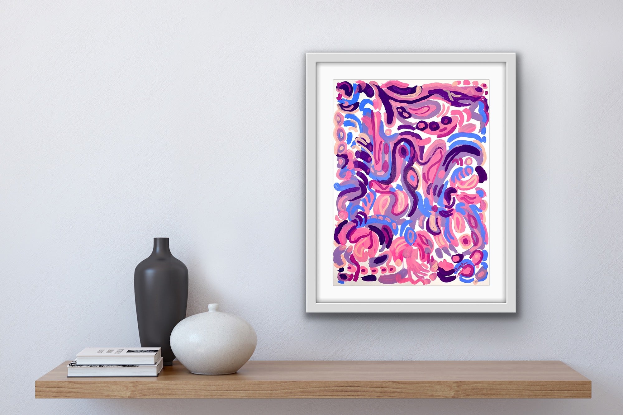 "Plush" 18x24" Original Painting on Paper