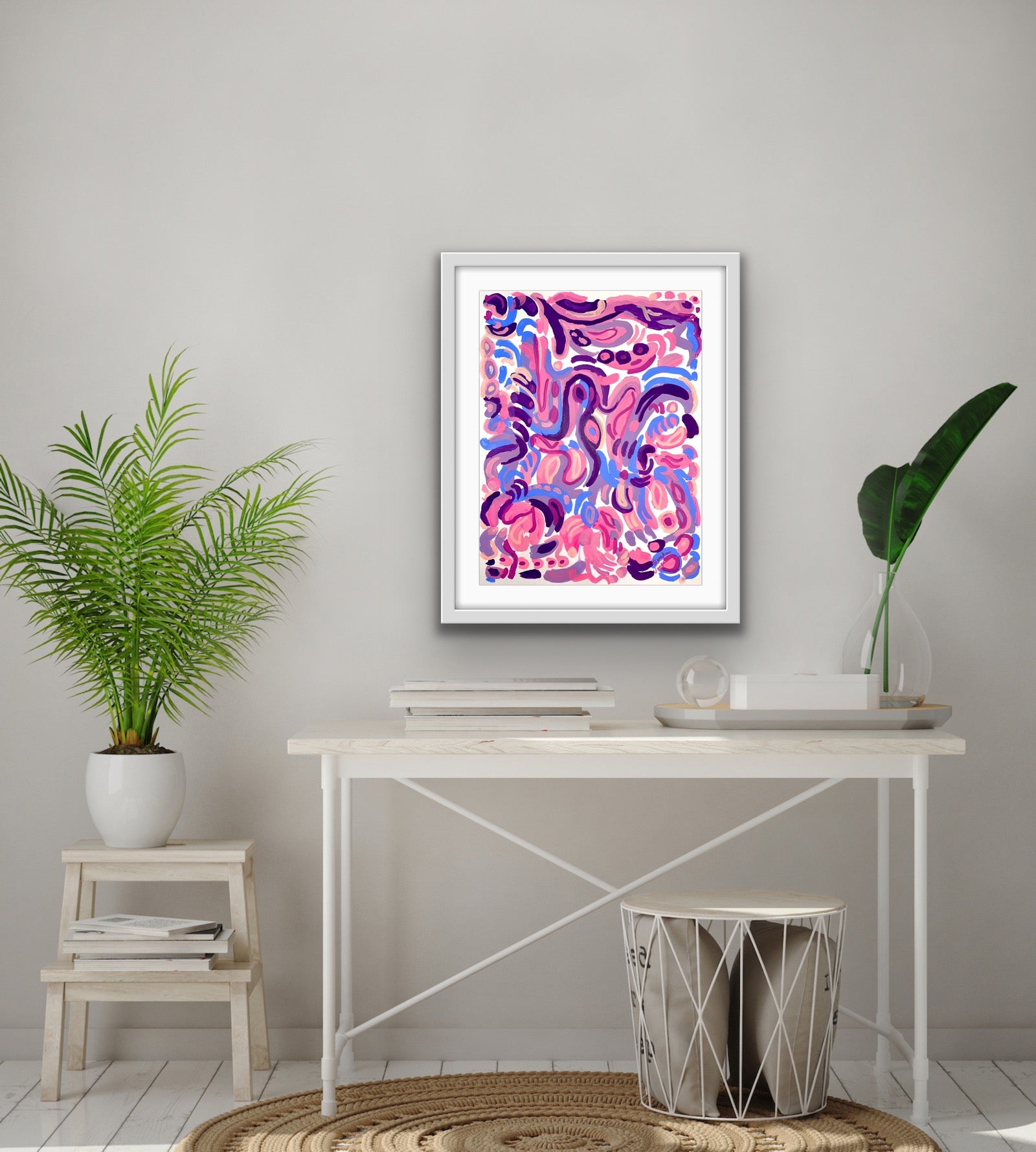 "Plush" 18x24" Original Painting on Paper