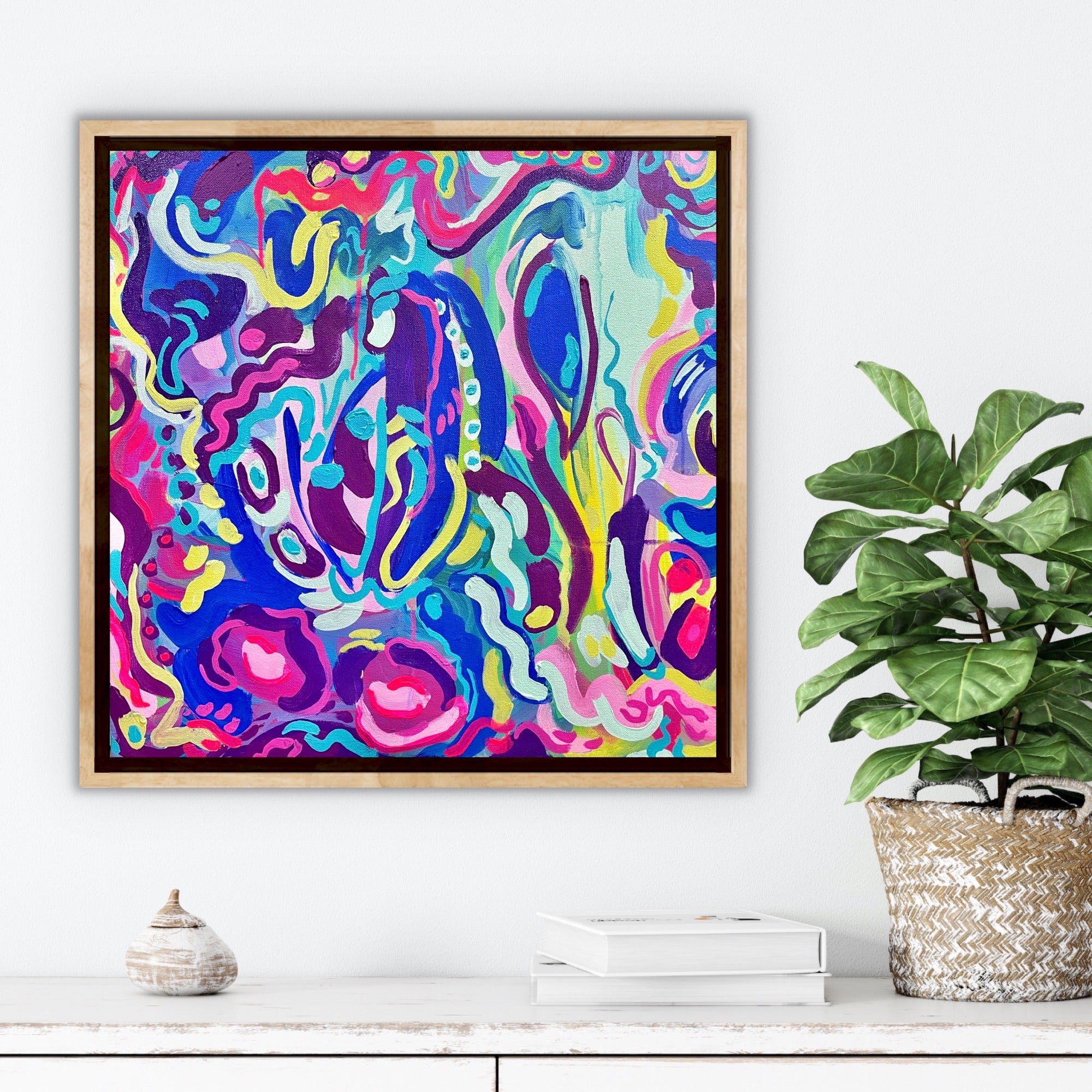 "Curiosity" 20x20" Original Painting on Canvas