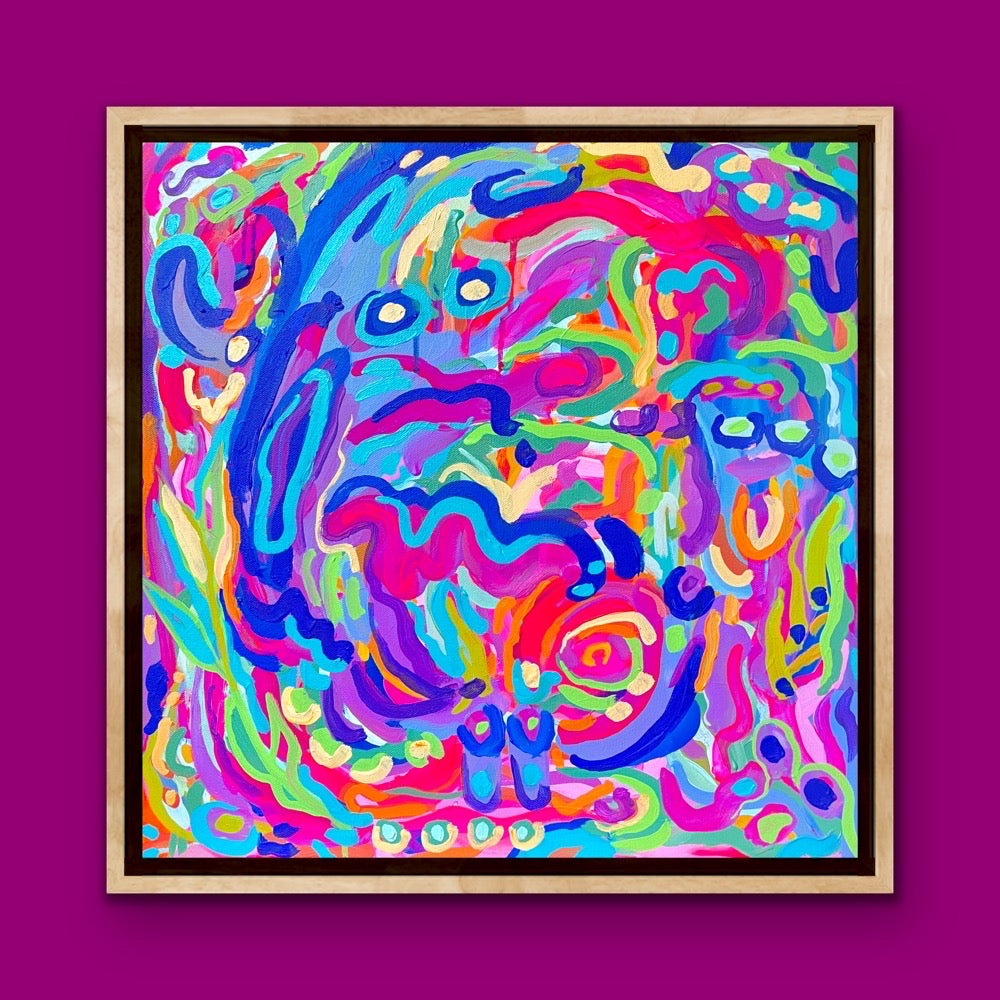 "Infinite Joy" 20x20" Original Painting on Canvas