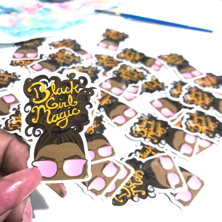 3 Pack Black Girl Magic Stickers