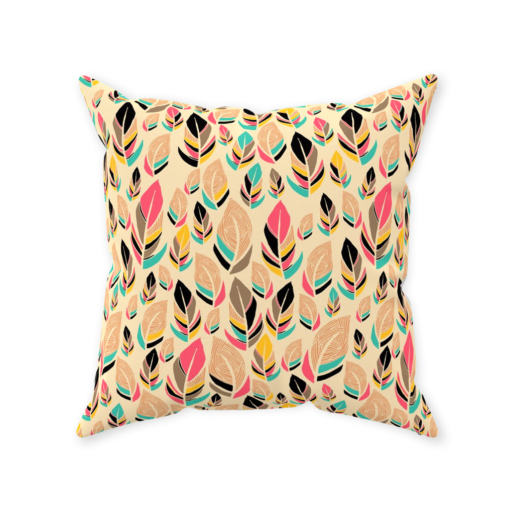 Feather Love Throw Pillow