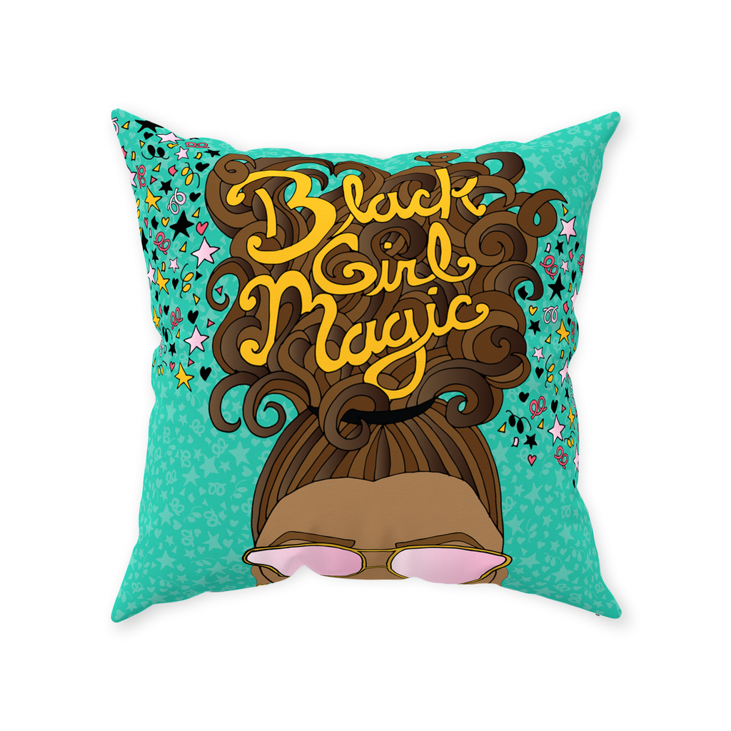 Black Girl Magic Throw Pillow