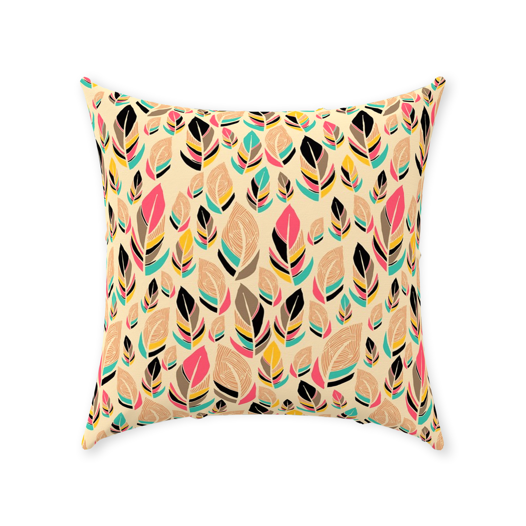 Feather Love Throw Pillow