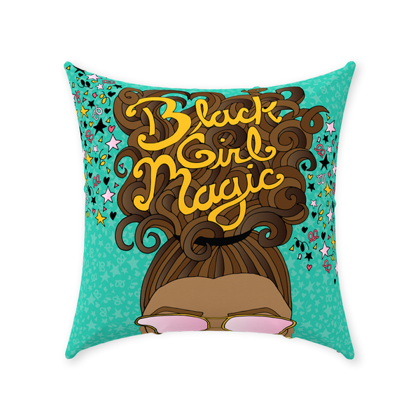 Black Girl Magic Throw Pillow