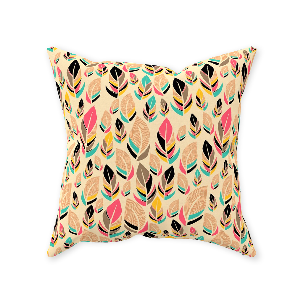 Feather Love Throw Pillow