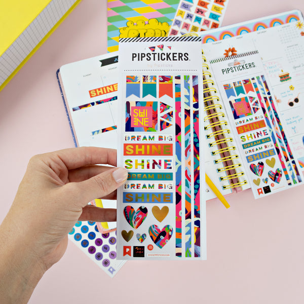 Shine Pipsticks Sticker Sheet