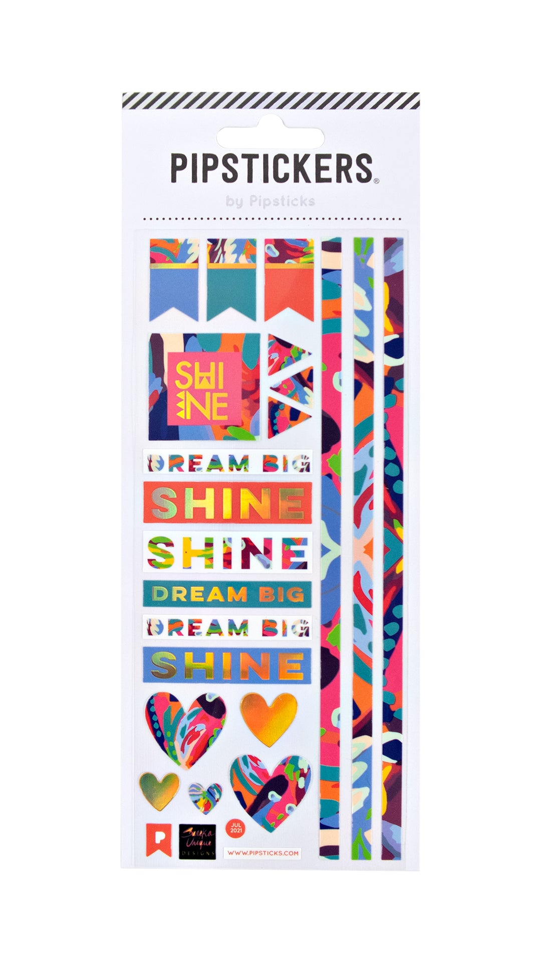 Shine Pipsticks Sticker Sheet